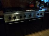 ge monogram 6 burner stove w/ grill appz 4'x25 1/2 " size