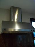 ge monogram vent hood w/ lights appx 4'x4'