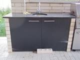 outdoors service sink with storage