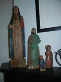 FOLK ART TREEN WARE HAND CARVED