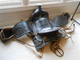 WONDERFUL LEATHER SADDLE APPX 50 YEARS OLD