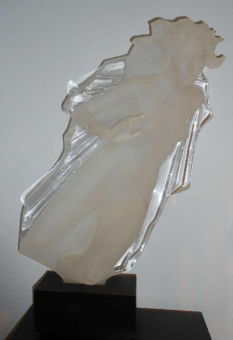 BILL MACK SACRED MYSTERIES ONE OF TWO PIECES LUCITE SCULPTURE