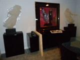 Frederick Hart lucite sculptures "sacred mysteries" asking $20,000.00 for the pair with stands.