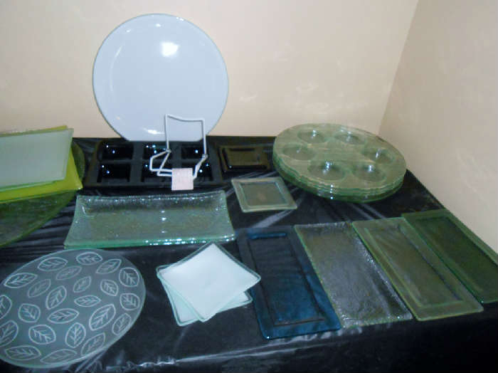Some of the custom made glass items available