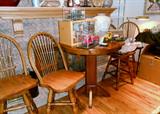 pub table with 4 chairs