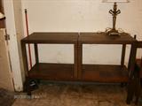 DANISH MARKED COFFEE AND MATCHING END TABLES