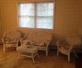 Wicker patio set