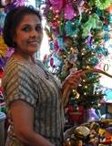 Bobbie shows a few of the ornaments remaining. There is still a good selection.