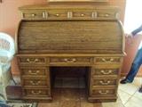 oak roll top desk