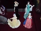 4 Royal Doulton figurines with original boxes