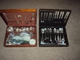 one of nine sets of flatware