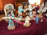 8 plus Kachinas most 22" tall 