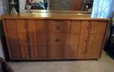 Mid-Century dresser with mirror "The Saratoga" by Kent Coffey