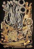 Vintage costume jewelry - nice cut crystal
