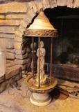 Vintage Oil Rain Lamp - Works; needs cleaning and new oil.