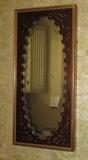 Pair of Antique English fret work mirrors