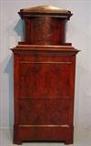 401 - Mahogany empire gentleman's linen press, 86in. T, 42in. W, 25in. D.