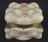 320 - Wavecrest 7in. Cigar box in the egg crate pattern in good condition.