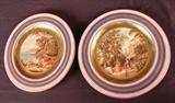 323 - Pair of royal Vienna cabinet plates with Greek scenes, 11in. Dia.