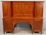 484- Cherry empire plantation desk with full fitted interior, excellent condition, ca. 1840 - 1860, 58in. T, 89in. W, 22in. D.