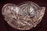 501 - American brilliant cut glass bowl, 4in. T, 8in. Dia.
