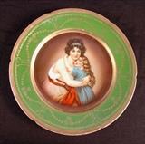 153 - Imperial PSL plate, woman with small girl.