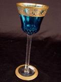 199- Wine glass, signed on bottom, later time period, 1930's - 1940's.