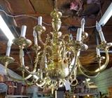 vintage solid brass chandelier