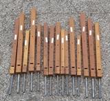 reclaimed wood organ pipes