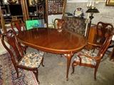 oval dining table with 6 chairs