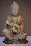 老和田玉雕观音  old Hetian Jade  Guanyin