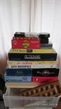 Board Games: Mancala, Cranium, Scattergories, Trivial Pursuit, Wise and Otherwise, Anti-Monopoly, The Simpson's Monopoly, Pictionary, Chess, Apples to Apples, Jotto, Chinese Checkers, etc.