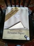 Cotton Resume Paper