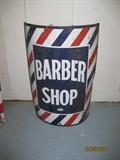 Curved porcelain approximately 24" sign