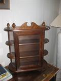 Wood/glass tabletop curio