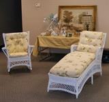 Wicker Rocker and Lounge