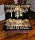 Gold embellished Flatware in box unused