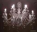 Crystal Chandelier again, take a good look at this as it is for Sale and extremely pretty, photos do not do this justice ...
