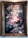 Floral giclee. large and in exquisite frame