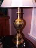 Pair- Stiffle Brass Lamps