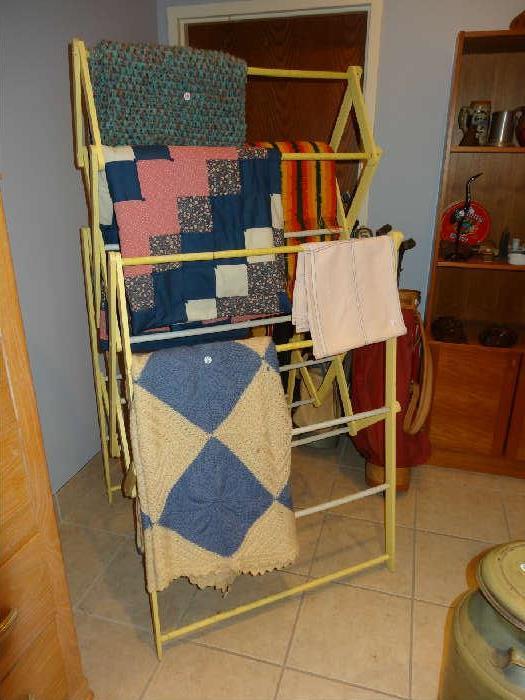 nice linen/quilt rack.
