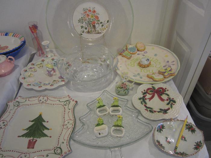 Assorted Holiday Plates
