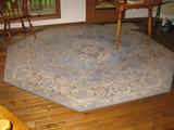 8'3" octagonal Couristan rug