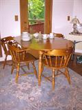 Maple kitchen table & 4 chairs