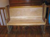 4 foot oak pew