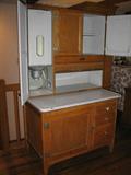 Seller's Hoosier open
with flour sifter