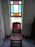Rocker, Stained Glass Window