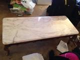 marble top french provencial coffee table