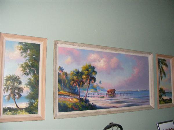 $50,000.00
James Andrew "Harold" Newton was born in Gifford, Florida on October 30, 1934. He moved to Tifton, Georgia at an early age, where he attended Industrial Elementary and High School. In 1954, at age 20, he returned to Gifford where he began his painting career. 
Through the years, Harold lived and painted all over the state of Florida. He never settled down for a long period of time in one place. This is the reason his paintings can be found widely distributed throughout the state, not because he was a "highwayman". ..
Harold painted until he became ill in 1993. He passed away in June of 1994. Harold is one of the more "prolific" of the Highwaymen Artists. His artwork commands high prices from collectors of all sorts. We have sold numerous works by Harold over the years and his "older" paintings are rare AND coveted! 
Harold Newton and his brothers Sam and Lem are probably among the best known of the Highwaymen Artists. Originally from Georgia, they moved to the Ft. Pierce
