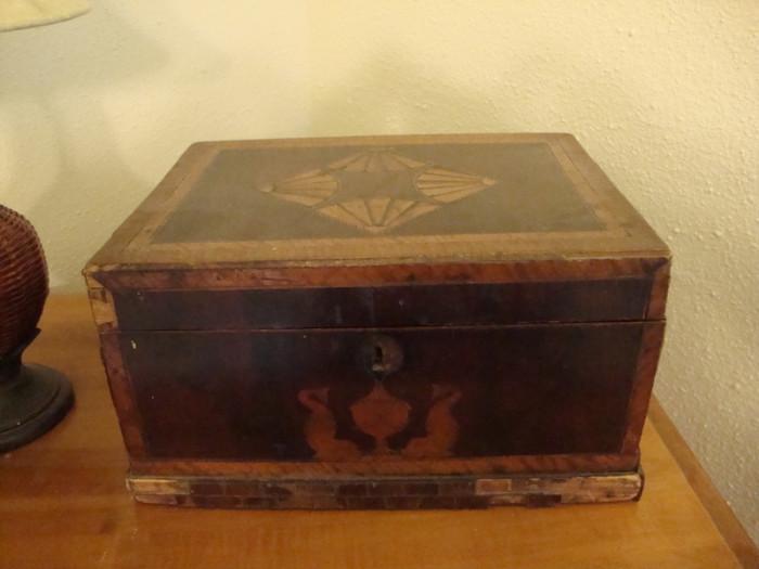 sewing box with hidden drawer
